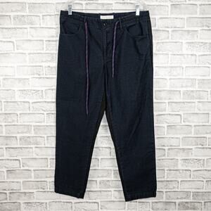 ONES STROKE Tokyo Men's Drawstring Trouser Pants Navy front Black back 6